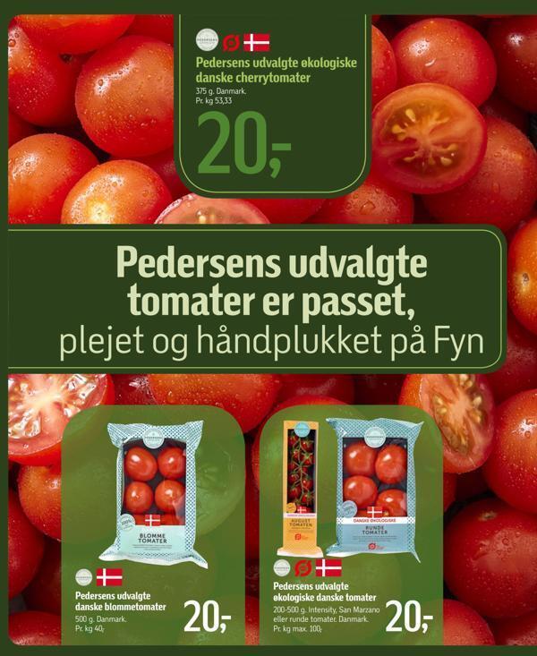 Pedersens Udvalgte Kologiske Danske Cherrytomater Tilbud Hos F Tex