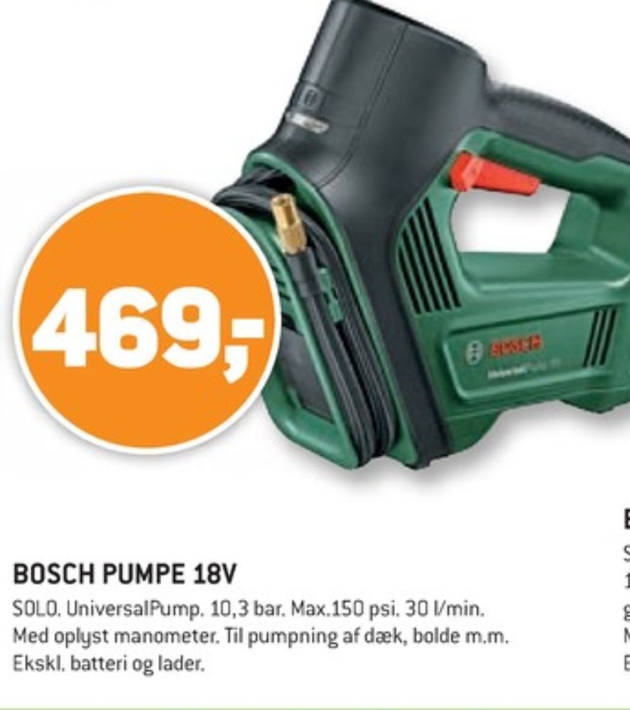 Bosch Pumpe Tilbud Hos Xl Byg