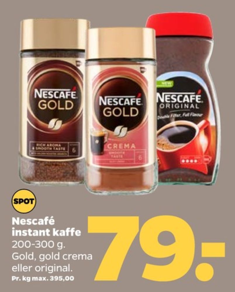 Gold Crema Instant Kaffe Tilbud Hos Netto