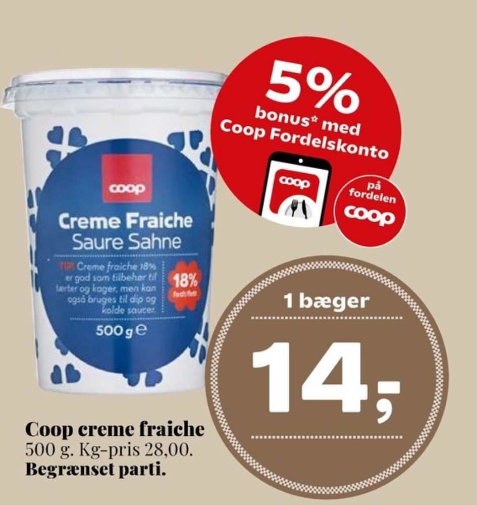 Coop Creme Fraiche Tilbud Hos Dagli Brugsen