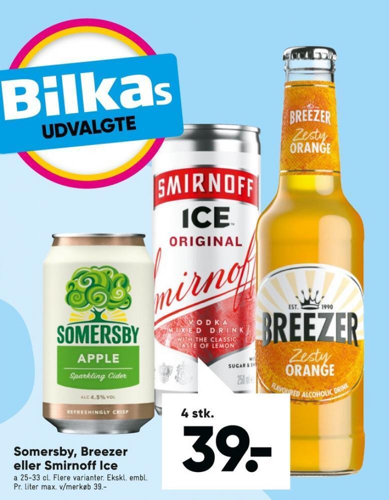 Smirnoff Ice Rtd Tilbud Hos Bilka