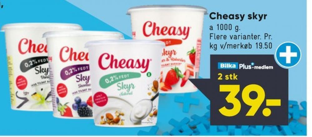 Cheasy skyr skovbær tilbud hos Bilka