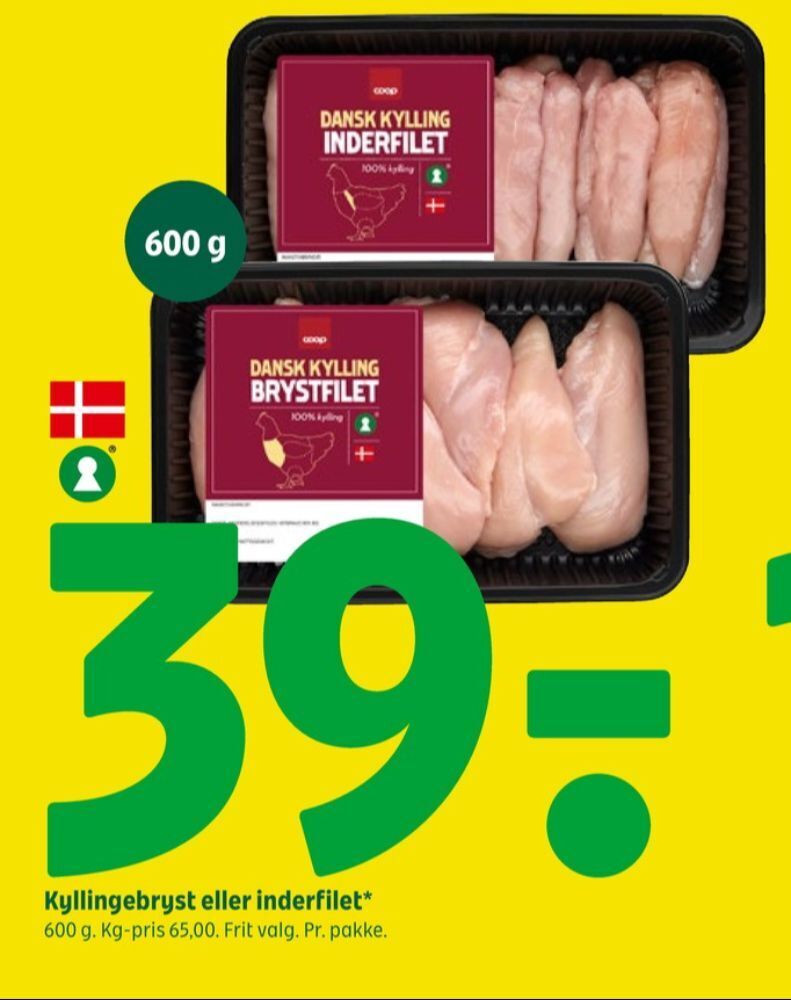 Coop Kyllingebrystfilet Tilbud Hos Coop