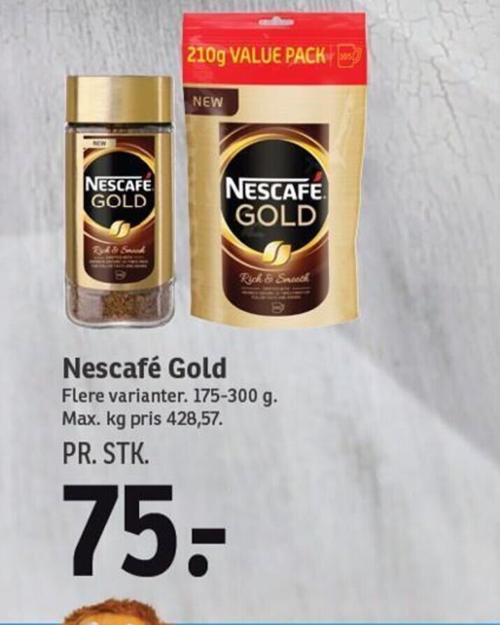 Nescafé Gold tilbud hos SPAR