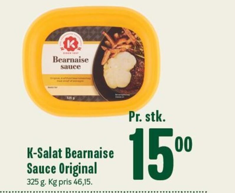 K Salat Bearnaise Sauce Original Tilbud Hos Min K Bmand