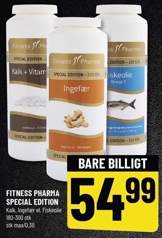 Fitness pharma special edition flere varianter tilbud hos Løvbjerg