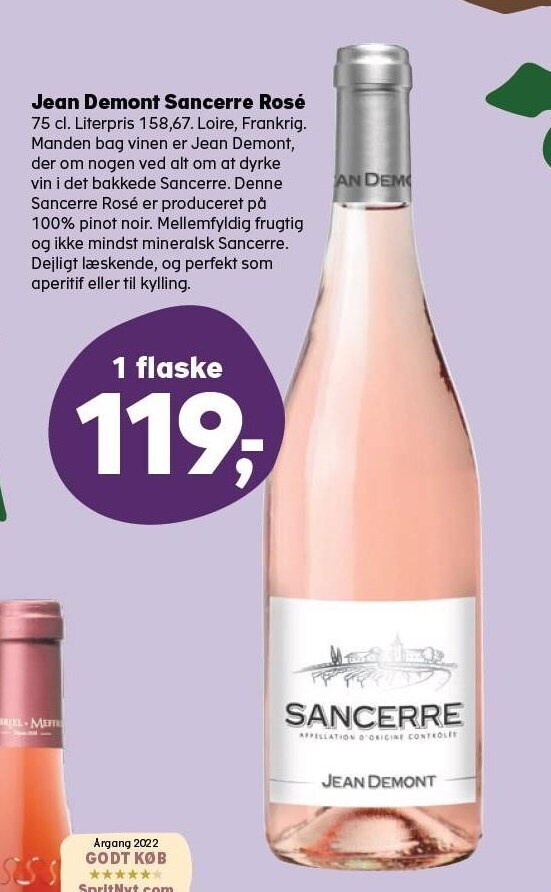 Jean Demont Sancerre Ros Tilbud Hos Kvickly