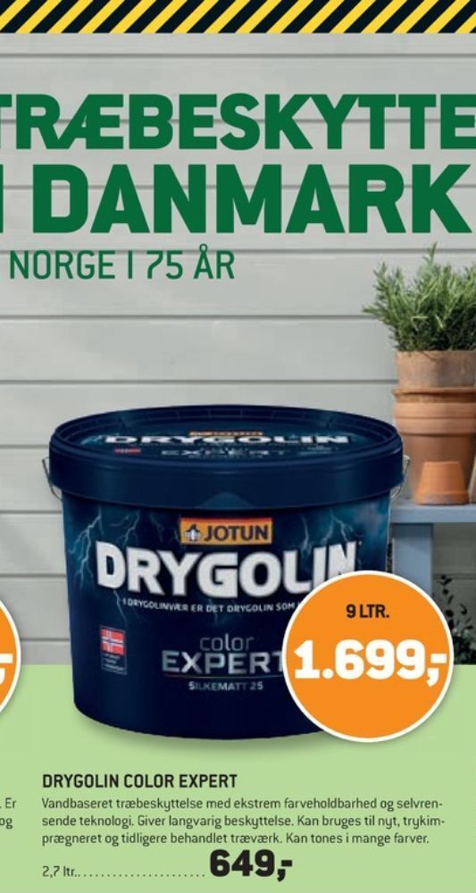 Drygolin træbeskyttelse tilbud hos XL BYG