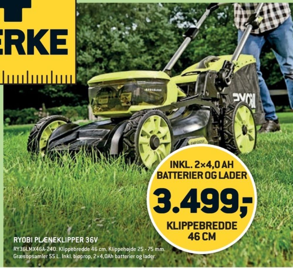 Ryobi Pl Neklipper Tilbud Hos Xl Byg