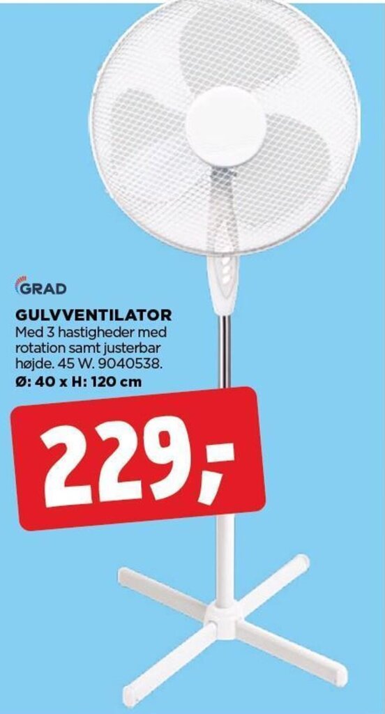 Gulvventilator Tilbud Hos Jem Fix