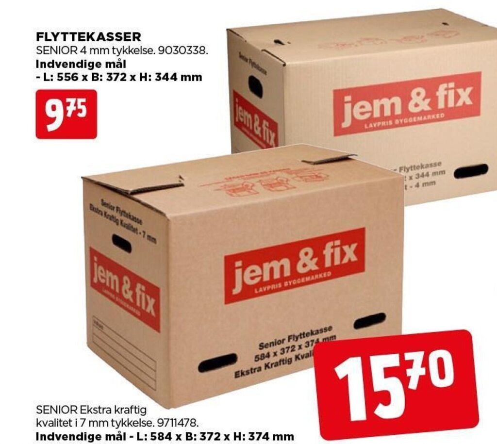 FLYTTEKASSER Tilbud Hos Jem Fix