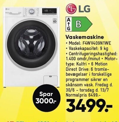 Lg Vaskemaskine Tilbud Hos Bilka