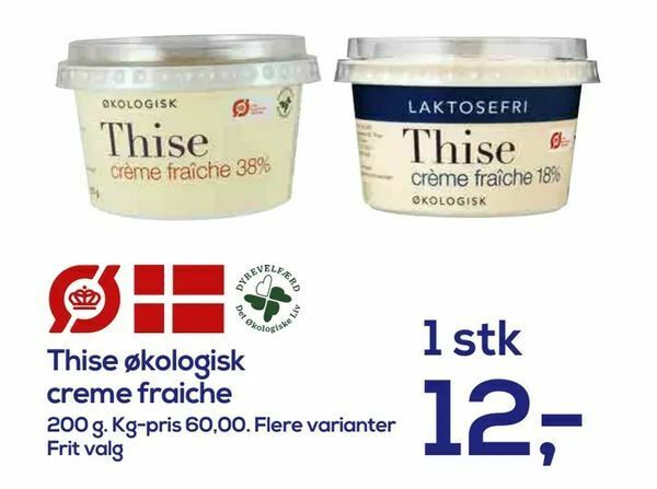 Thise økologisk creme fraiche tilbud hos Irma