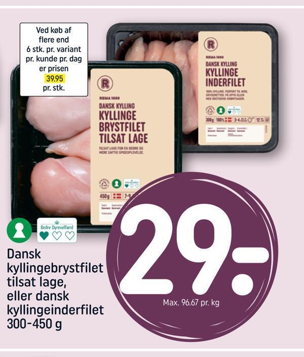 Dansk Kyllingebrystfilet Tilsat Lage Eller Dansk Kyllingeinderfilet