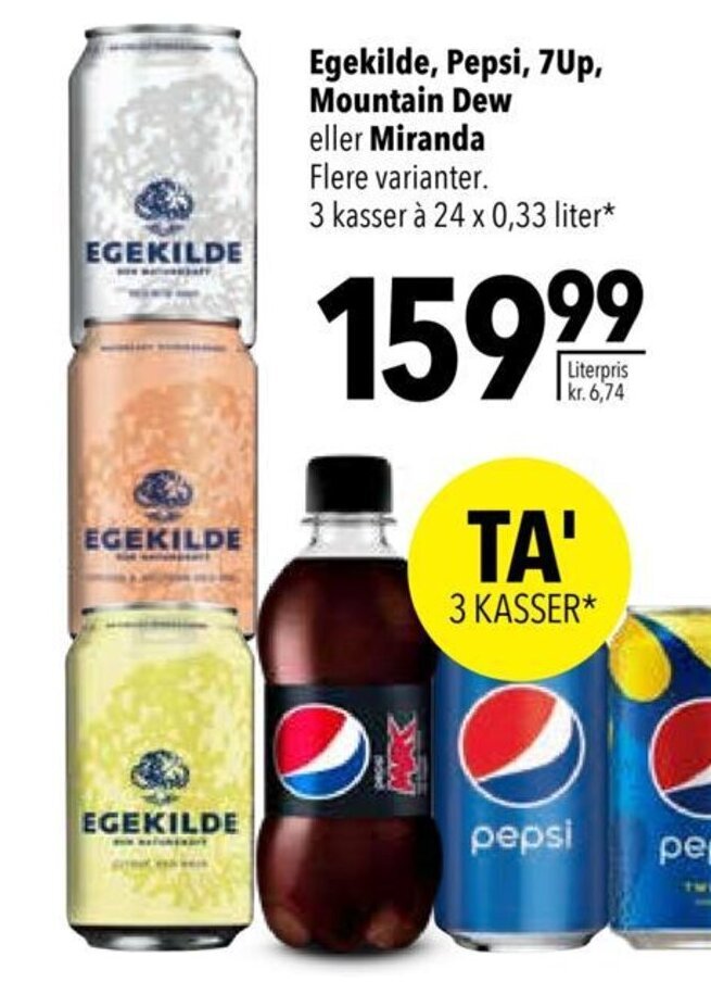 Egekilde Pepsi Up Mountain Dew Eller Miranda Tilbud Hos Citti