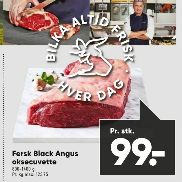 Fersk Black Angus Oksecuvette Tilbud Hos Bilka