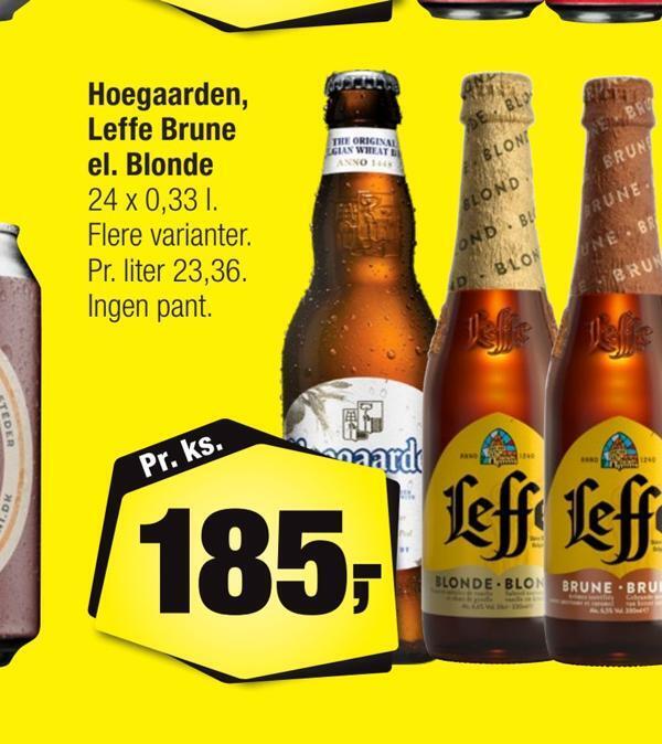 Hoegaarden Leffe Brune El Blonde Tilbud Hos Calle