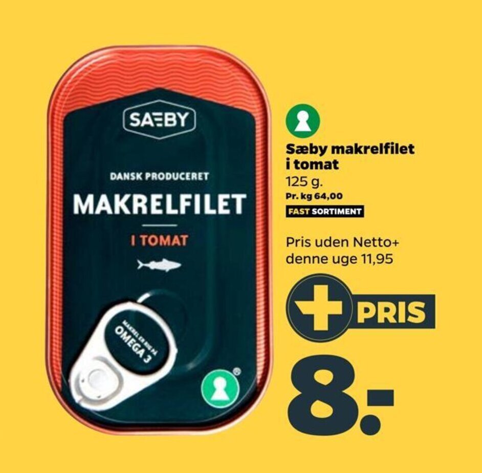 S By Makrelfilet I Tomat Tilbud Hos Netto