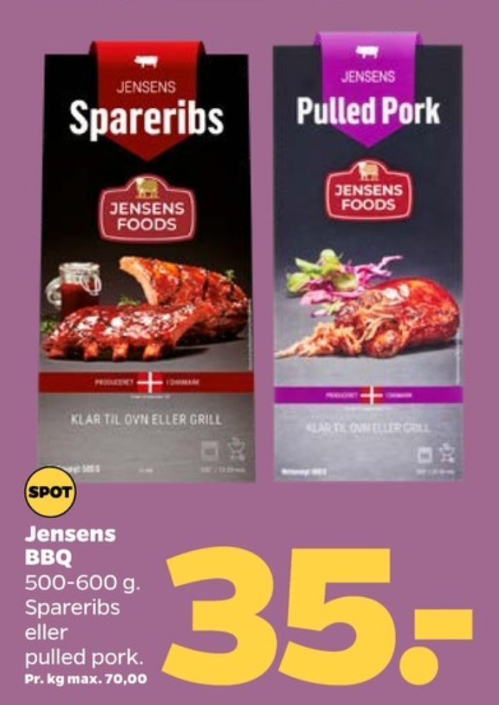 Jensens Spareribs Tilbud Hos Netto