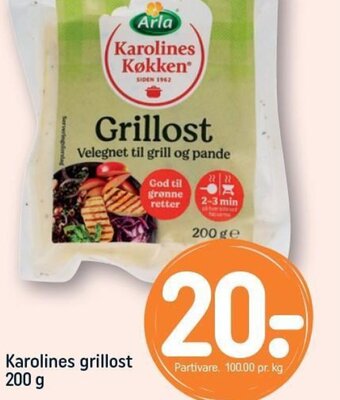 Karolines Grillost 200 G Tilbud Hos Rema 1000