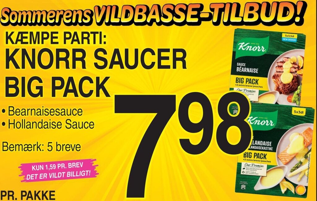 Knorr Saucer Big Pack Tilbud Hos Abc Lavpris