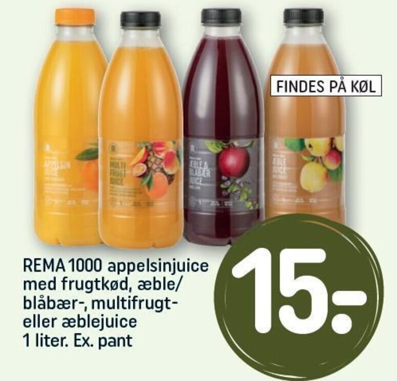 Rema Appelsinjuice Med Frugtk D Ble Bl B R Multifrugt Eller