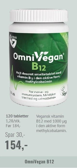 Biosym Omnivegan B Tilbud Hos Din Lokale Helsekost