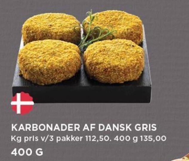 Karbonader Af Dansk Gris Tilbud Hos Meny