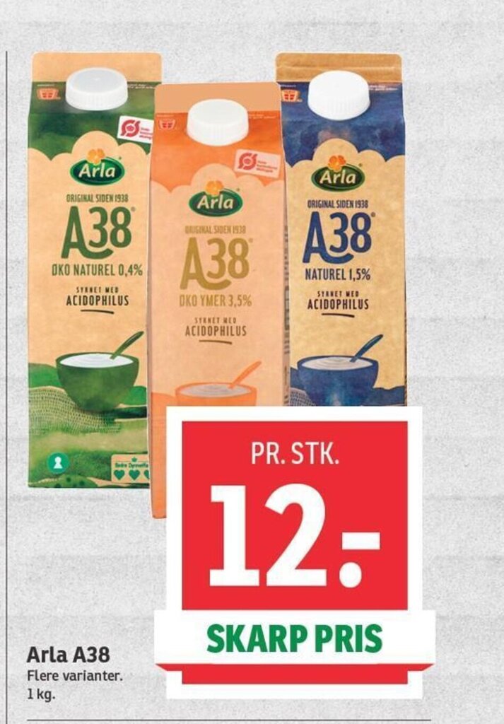 Arla A38 Flere Varianter Tilbud Hos SPAR