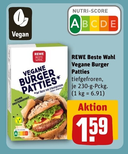 Rewe Beste Wahl Vegane Burger Patties Tilbud Hos Rewe