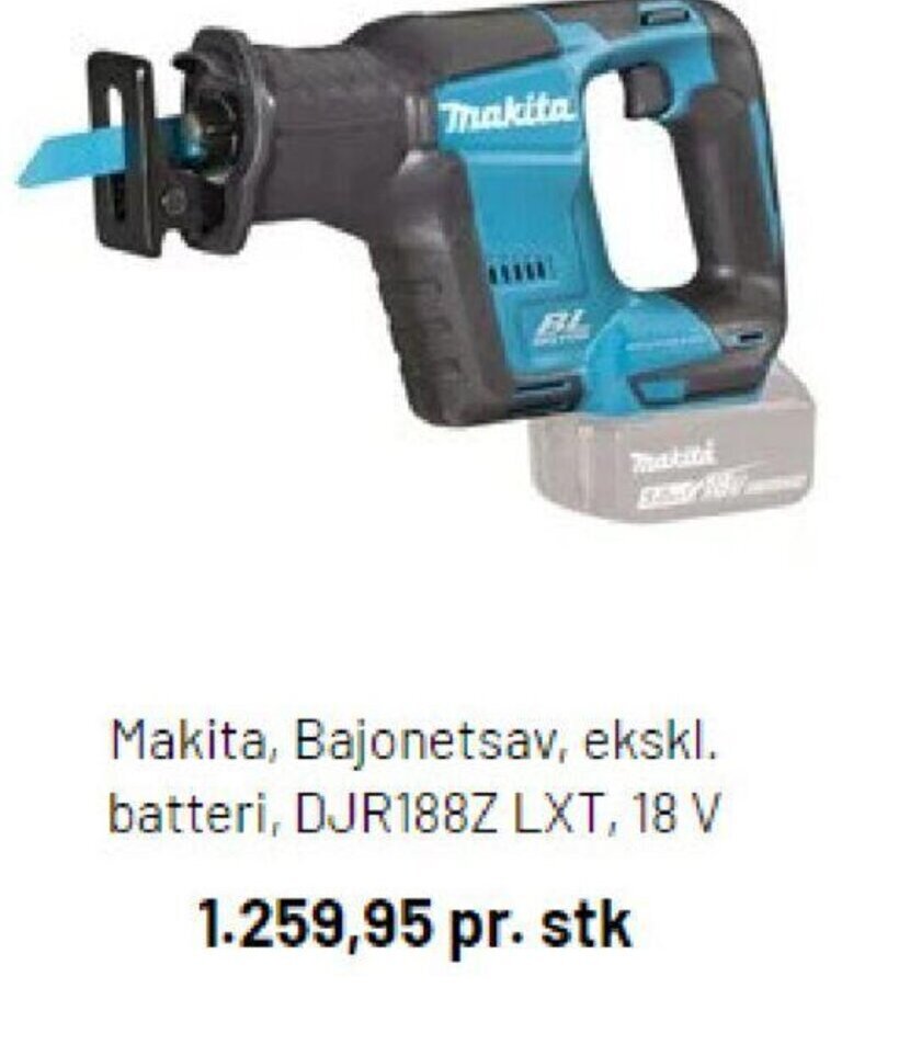 Makita Bajonetsav Ekskl Batteri Djr Z Lxt V Tilbud Hos Silvan