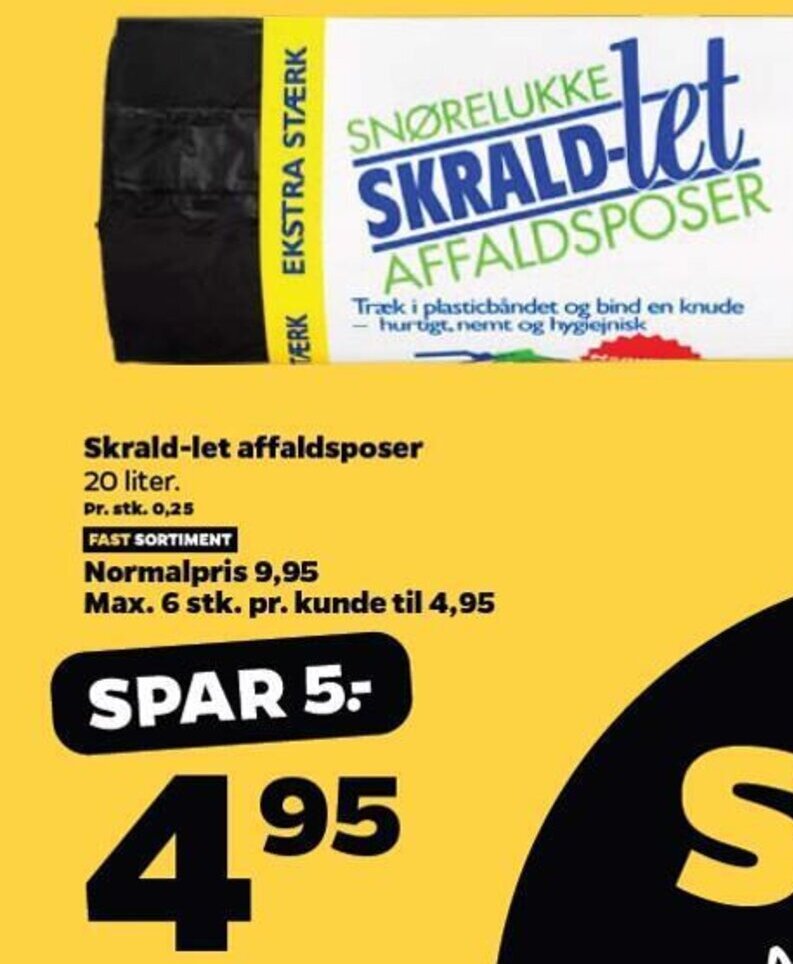 Skrald Let Affaldsposer Tilbud Hos Netto