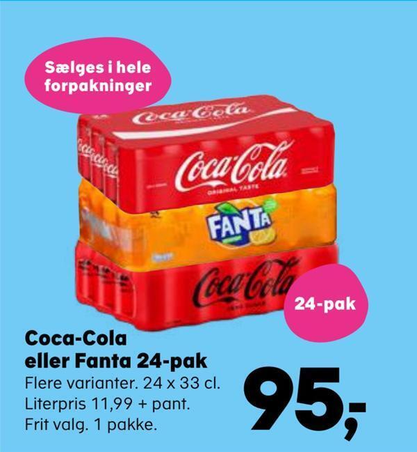 Coca Cola Eller Fanta Pak Tilbud Hos Superbrugsen