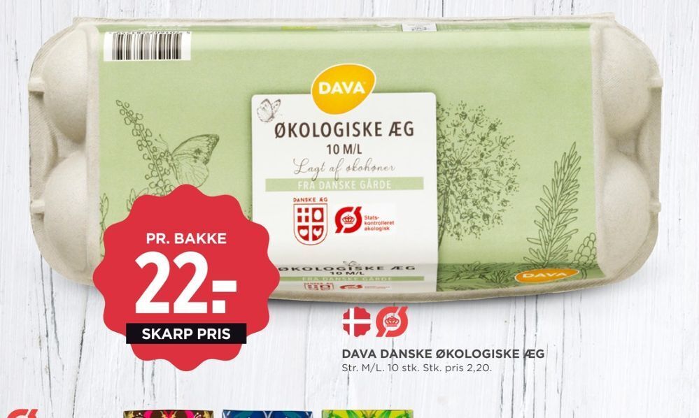 Dava foods æg tilbud hos MENY