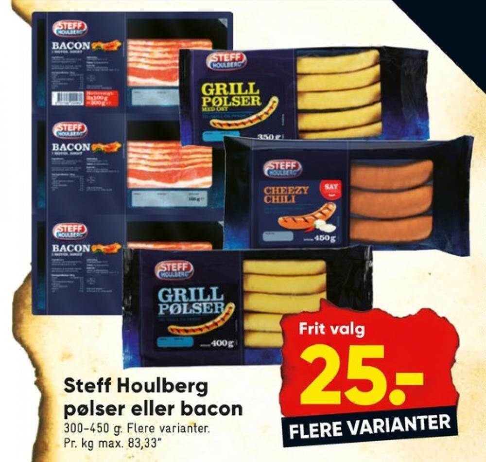 Steff houlberg grillpølser tilbud hos Bilka