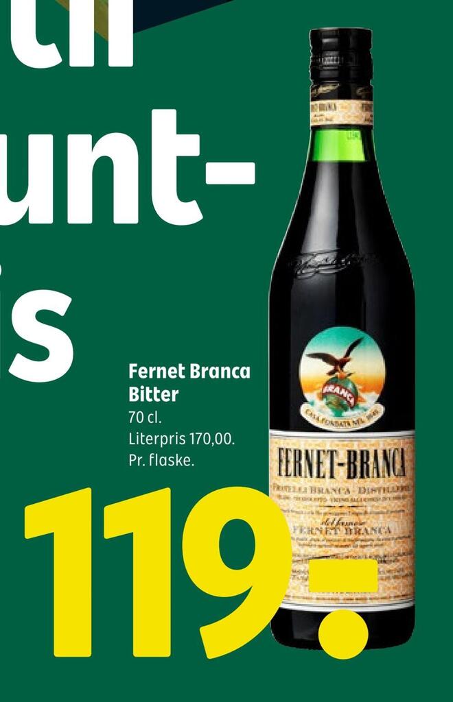 Fernet Branca Bitter Tilbud Hos Coop 365