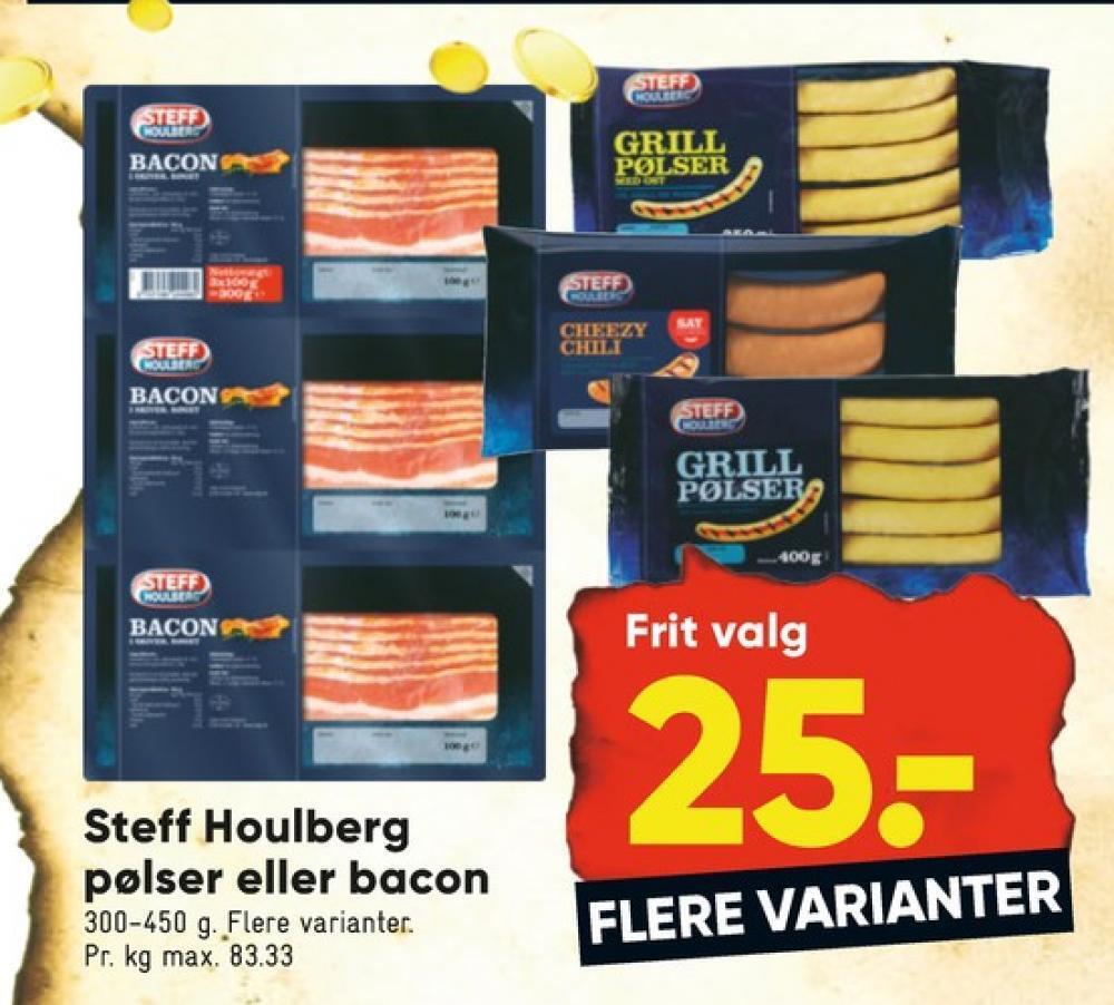 Steff houlberg grillpølser tilbud hos Bilka