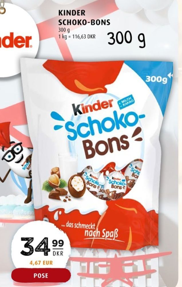 Schoko Bons Chokoladeposer Tilbud Hos Scandinavian Park