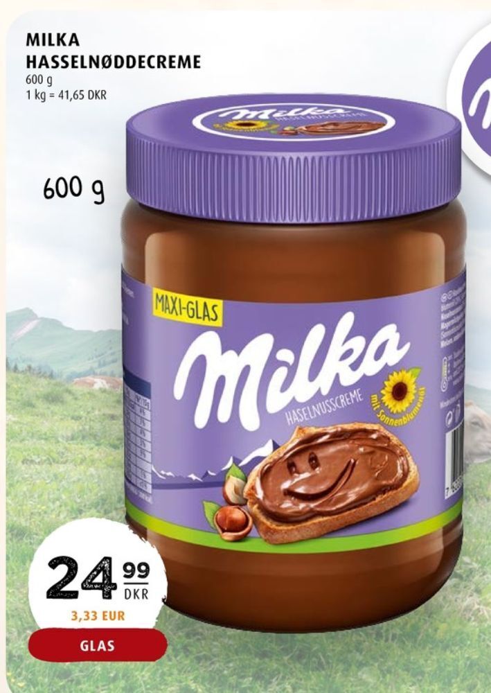 Milka smørepålæg tilbud hos Scandinavian Park