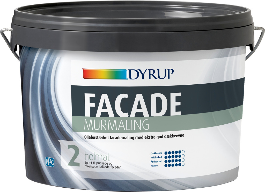 Dyrup Facade Murmaling 2 25l Hvid Tilbud Hos Johannes Fog