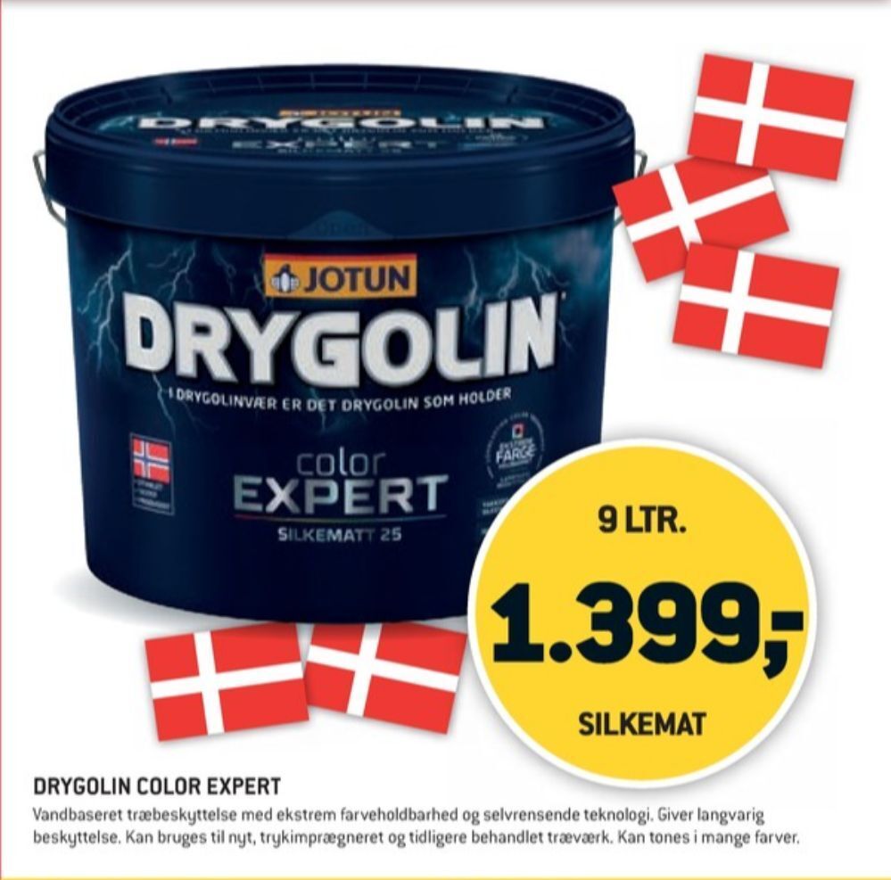 Drygolin træbeskyttelse tilbud hos XL BYG