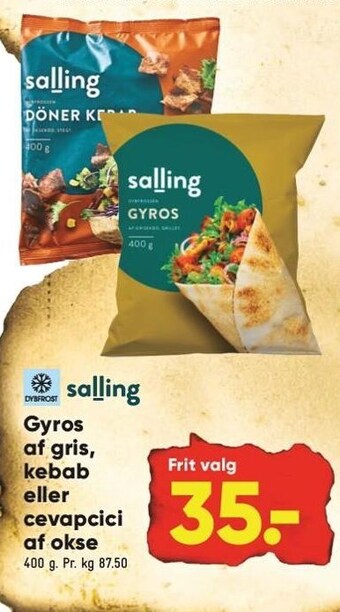 Gyros Af Gris Kebab Eller Cevapcici Af Okse Tilbud Hos Bilka