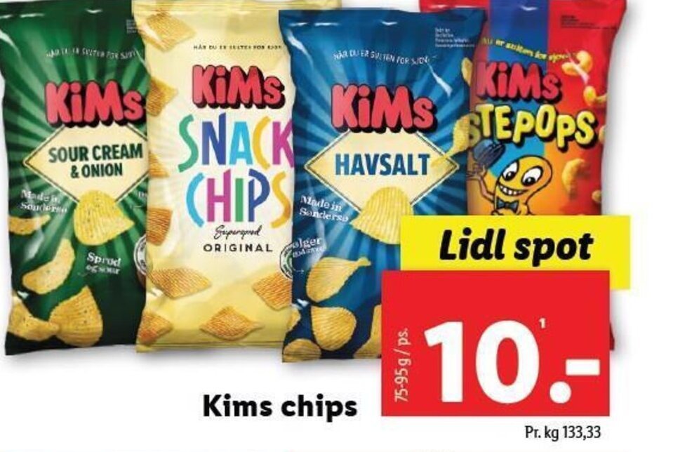 Kims Chips Tilbud Hos Lidl