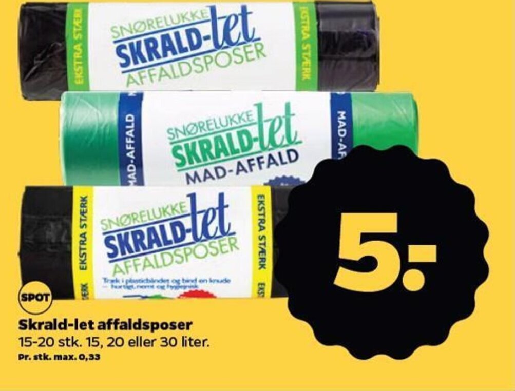 Skrald Let Affaldsposer Tilbud Hos Netto