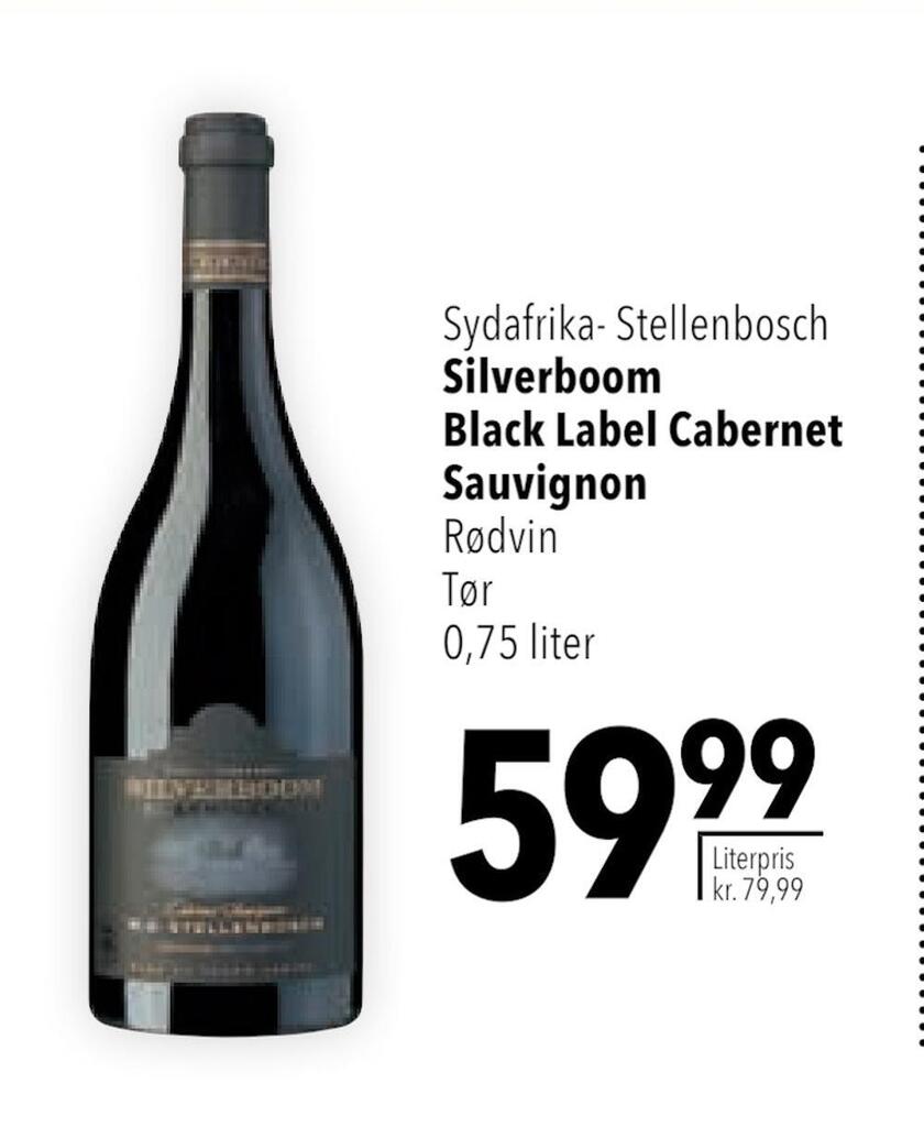 Silverboom Black Label Cabernet Sauvignon Tilbud Hos Citti