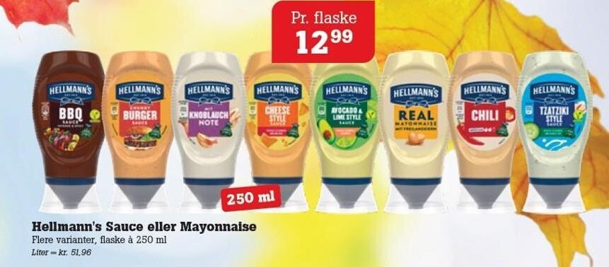 Hellmann S Sauce Eller Mayonnaise Tilbud Hos Poetzsch Padborg