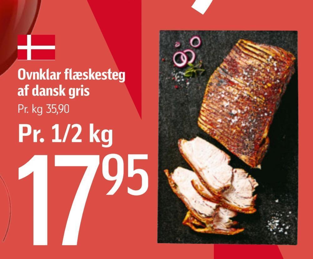 Ovnklar flæskesteg af dansk gris tilbud hos Føtex