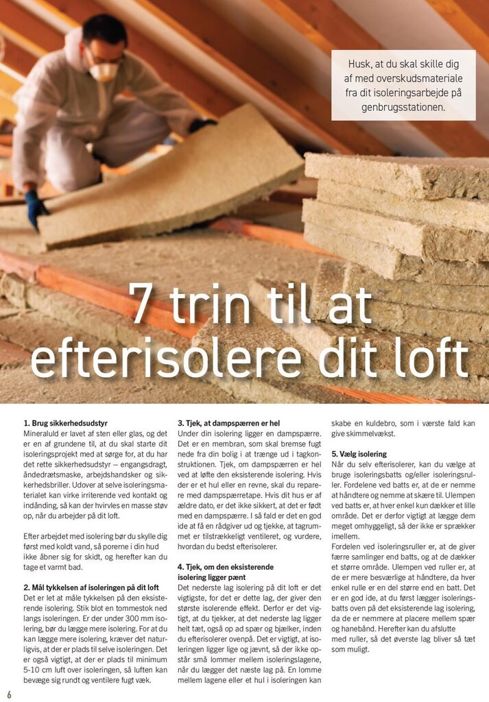 Trin Til At Efterisolere Dit Loft Tilbud Hos Johannes Fog