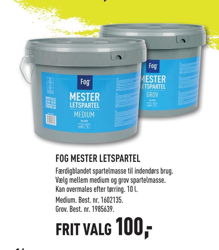 Fog Mester Letspartel Tilbud Hos Johannes Fog