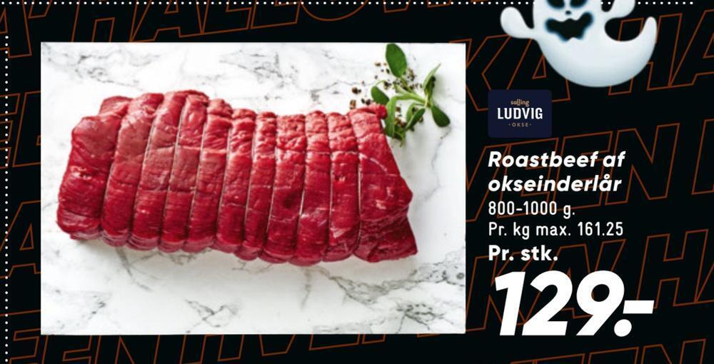 Roastbeef af okseinderlår tilbud hos Bilka